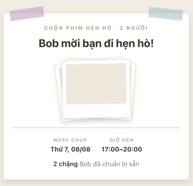 Thiệp mời chủ đề Cuộn phim